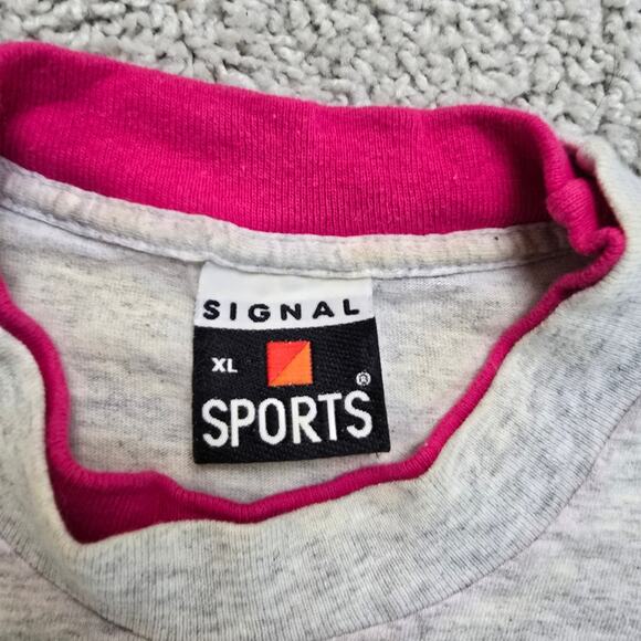 Siegfried and Roy Vintage VTG Grey Double Layered T Shirt Signal Sports XL Y2K - Picture 6 of 10